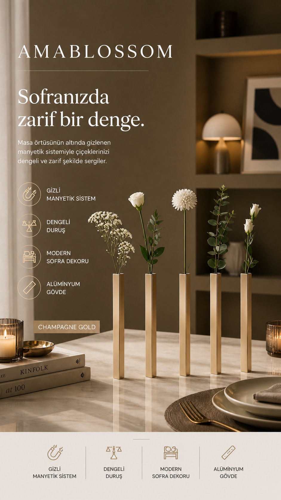 Masabloom Çubuk dekor